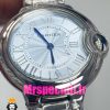 ساعت زنانه کارتیه مدل بالن بلو بند استیل صفحه تیفانی cartier ballon bleu 020912