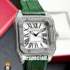 ساعت زنانه کارتیه سانتوس فول نگین 01781 Cartier Santos100
