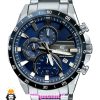 ساعت کاسیو ادیفایس مردانه کرنوگراف استیل صفحه ابی Casio Edifice 021411