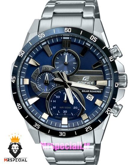 ساعت کاسیو ادیفایس مردانه کرنوگراف استیل صفحه ابی Casio Edifice 021411