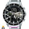 ساعت کاسیو ادیفایس مردانه کرنوگراف استیل صفحه مشکی Casio Edifice 021413