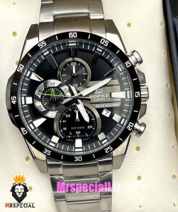 ساعت کاسیو ادیفایس مردانه کرنوگراف استیل صفحه مشکی Casio Edifice 021413 