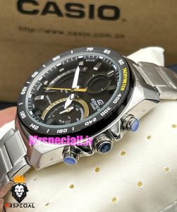 ساعت کاسیو ادیفایس مردانه کرنوگراف استیل صفحه مشکی Casio Edifice ecb-900 021414