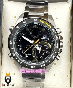 ساعت کاسیو ادیفایس مردانه کرنوگراف استیل صفحه مشکی Casio Edifice ecb-900 021414