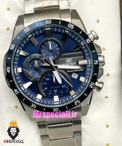 ساعت کاسیو ادیفایس مردانه کرنوگراف استیل صفحه ابی Casio Edifice 021411