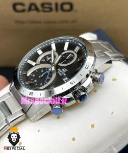 ساعت کاسیو ادیفایس مردانه کرنوگراف استیل صفحه مشکی Casio Edifice 021412 