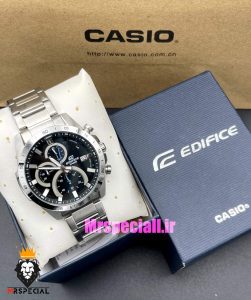 ساعت کاسیو ادیفایس مردانه کرنوگراف استیل صفحه مشکی Casio Edifice 021412 
