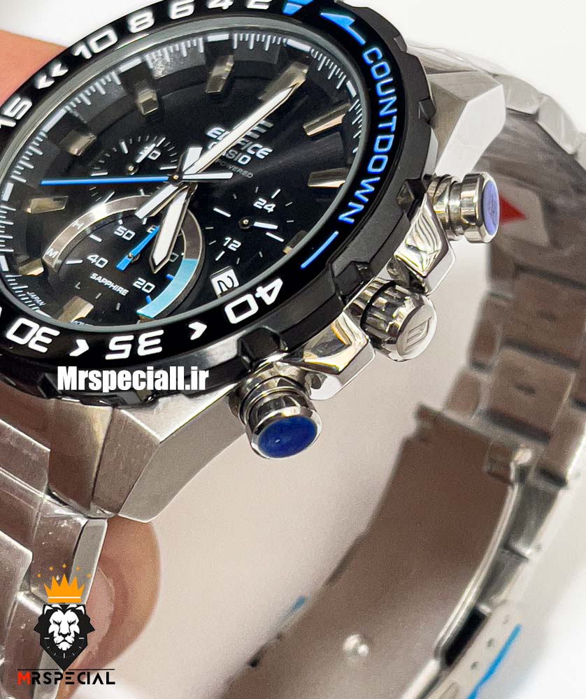 ساعت کاسیو ادیفایس مردانه استیل کرنوگراف صفحه مشکی Casio Edifice 021281