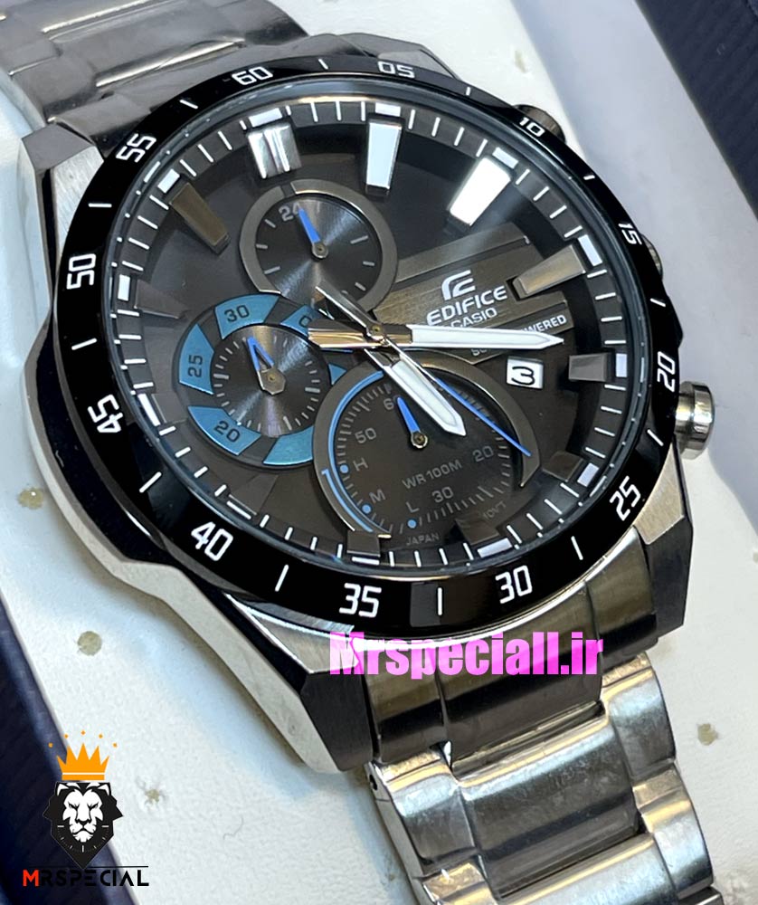 ساعت کاسیو ادیفایس مردانه کرنوگراف استیل صفحه مشکی Casio Edifice 021358