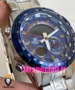 ساعت کاسیو ادیفایس مردانه استیل کرنوگراف صفحه ابی Casio Edifice 020899