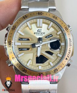 ساعت کاسیو ادیفایس مردانه استیل کرنوگراف صفحه طلایی Casio Edifice 020900