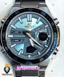 ساعت کاسیو ادیفایس مردانه کرنوگراف استیل صفحه ابی Casio Edifice 021360 