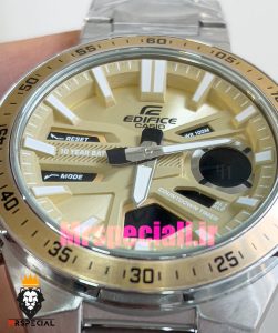 ساعت کاسیو ادیفایس مردانه استیل کرنوگراف صفحه طلایی Casio Edifice 020900