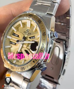 ساعت کاسیو ادیفایس مردانه استیل کرنوگراف صفحه طلایی Casio Edifice 020900