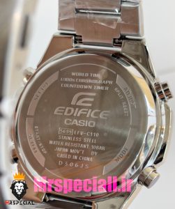 ساعت کاسیو ادیفایس مردانه استیل کرنوگراف صفحه طلایی Casio Edifice 020900