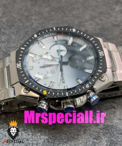 ساعت کاسیو ادیفایس مردانه مدل الفا لیمیتد استیل صفحه مشکی سفید Casio Edifice EQB-1100AT ALPHA 020806