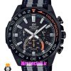 ساعت کاسیو ادیفایس مردانه کرنوگراف بند ناتو صفحه مشکی Casio Edifice 021361