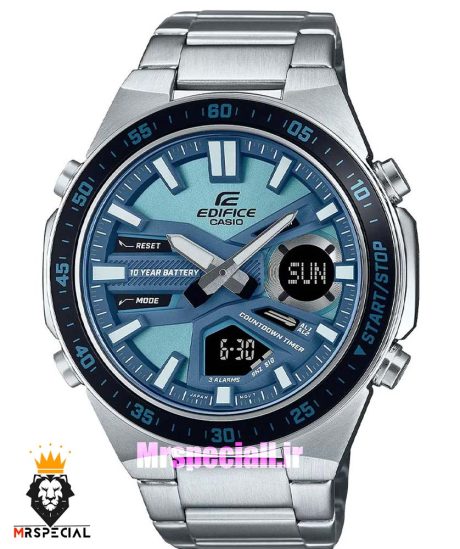 ساعت کاسیو ادیفایس مردانه کرنوگراف استیل صفحه ابی Casio Edifice 021360