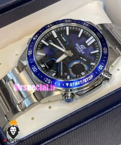 ساعت کاسیو ادیفایس مردانه کرنوگراف استیل صفحه ابی Casio Edifice 021372 