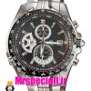 ساعت کاسیو ادیفایس مردانه استیل کرنوگراف صفحه مشکی Casio Edifice 020901