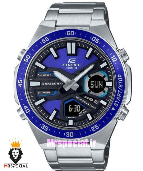 ساعت کاسیو ادیفایس مردانه کرنوگراف استیل صفحه ابی Casio Edifice 021372