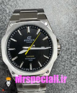 ساعت کاسیو ادیفایس مردانه استیل صفحه مشکی Casio Edifice 020784 