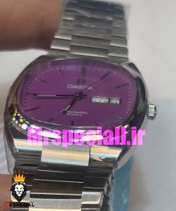 ساعت امگا سیمستر زنانه کوارتز استیل صفحه بنفشOMEGA SEAMASTER 020777