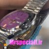 ساعت امگا سیمستر زنانه کوارتز استیل صفحه بنفشOMEGA SEAMASTER 020777