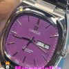 ساعت امگا سیمستر زنانه کوارتز استیل صفحه بنفشOMEGA SEAMASTER 020777