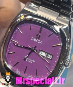 ساعت امگا سیمستر زنانه کوارتز استیل صفحه بنفشOMEGA SEAMASTER 020777