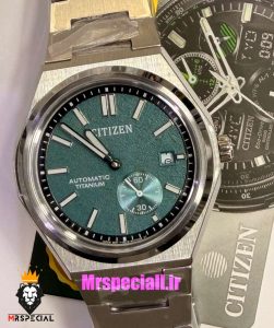 ساعت مچی مردانه سیتیزن اتوماتیک صفحه سبز 021654 Citizen Zenshin