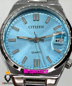 ساعت سیتیزن زنانه مدل سویوسا کوارتز استیل صفحه تیفانی 021325 CITIZEN TSUYOSA 