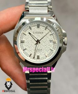 ساعت مچی مردانه سیتیزن اتوماتیک صفحه سفید 021709 citizen series 8 