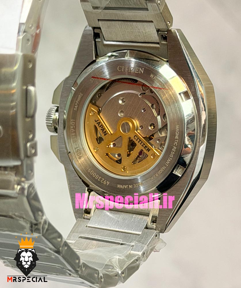 ساعت مچی مردانه سیتیزن اتوماتیک صفحه طوسی 021711 citizen zenshine