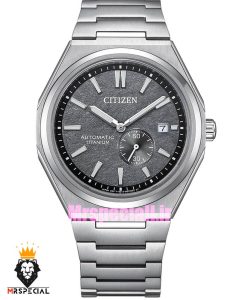 ساعت مچی مردانه سیتیزن اتوماتیک صفحه طوسی 021711 citizen zenshine