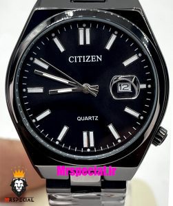 ساعت سیتیزن ست مردانه و زنانه مدل سویوسا کوارتز مشکی صفحه مشکی 021324 CITIZEN TSUYOSA 
