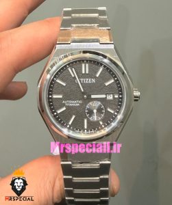 ساعت مچی مردانه سیتیزن اتوماتیک صفحه طوسی 021711 citizen zenshine