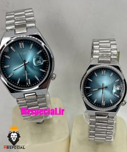 ساعت سیتیزن ست مردانه و زنانه مدل سویوسا کوارتز استیل صفحه کله غازی 021322 CITIZEN TSUYOSA 