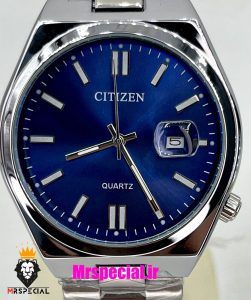 ساعت سیتیزن ست مردانه و زنانه مدل سویوسا کوارتز استیل صفحه ابی 021316 CITIZEN TSUYOSA
