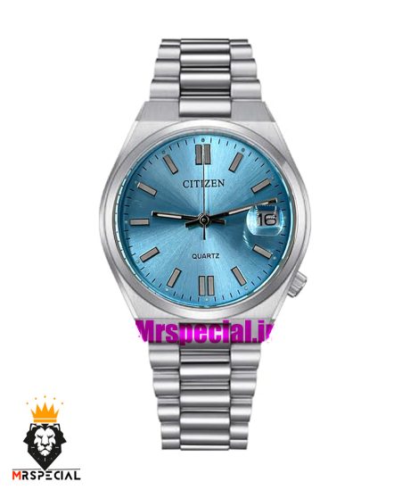 ساعت سیتیزن زنانه مدل سویوسا کوارتز استیل صفحه تیفانی 021325 CITIZEN TSUYOSA