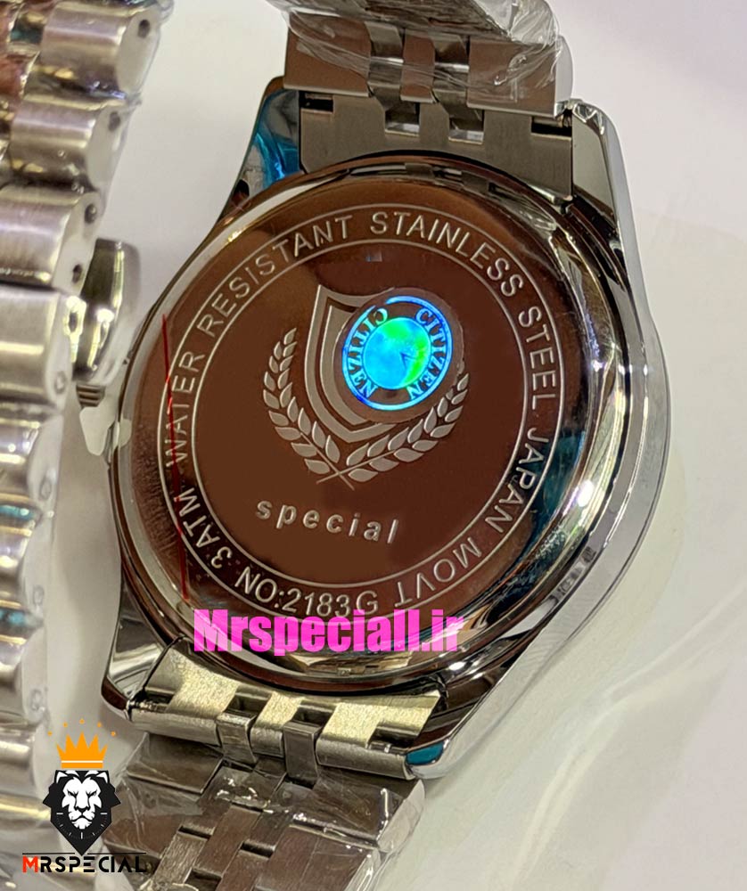 ساعت سیتیزن ست مردانه و زنانه اسپشیال استیل صفحه نقره ای 021671 CITIZEN SPECIAL