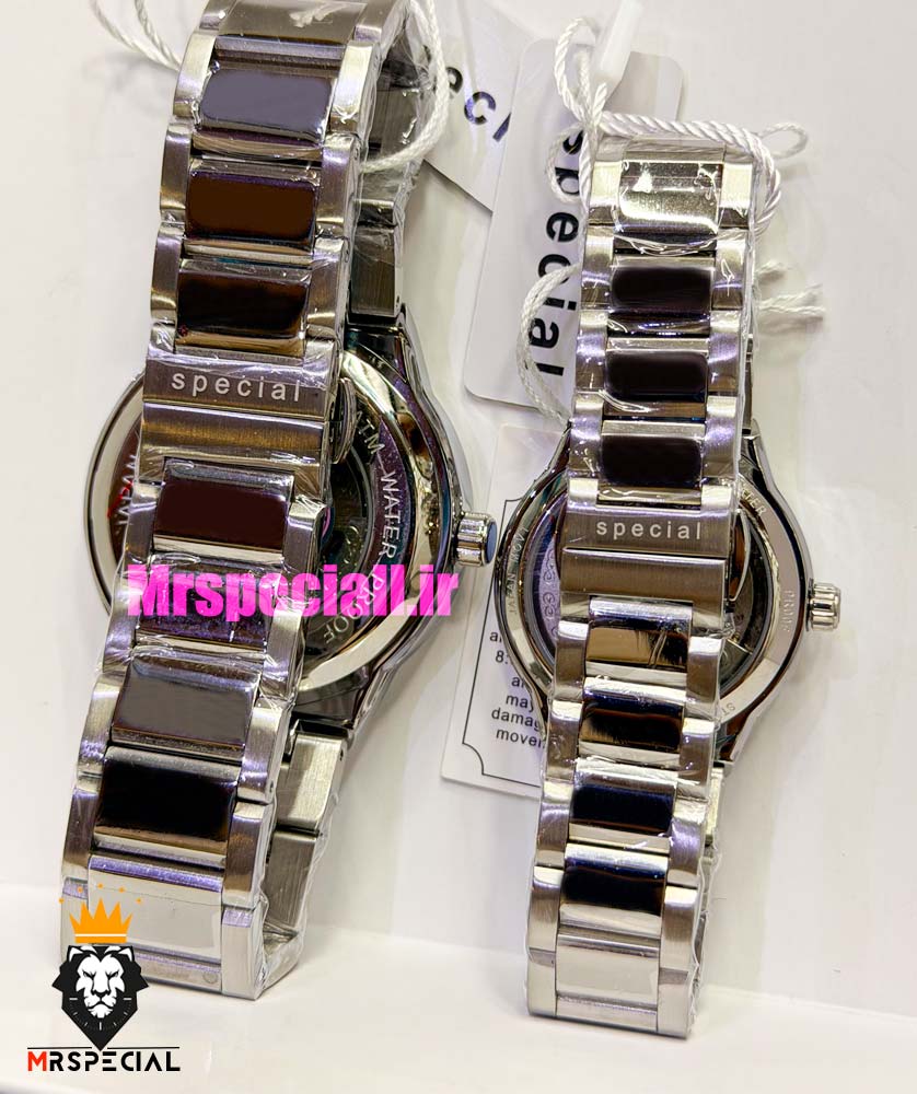 ساعت سیتیزن ست مردانه و زنانه اسپشیال اتوماتیک استیل صفحه اسکلتون 021677 CITIZEN SPECIAL