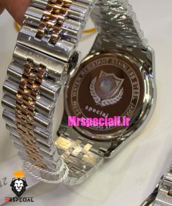 ساعت سیتیزن ست مردانه و زنانه اسپشیال دورنگ رزگلد صفحه نقره ای 021670 CITIZEN SPECIAL 