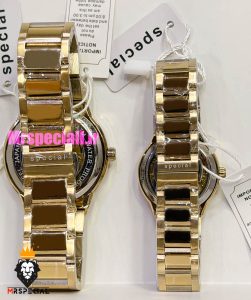 ساعت سیتیزن ست مردانه و زنانه اسپشیال اتوماتیک طلایی صفحه اسکلتون 021676 CITIZEN SPECIAL