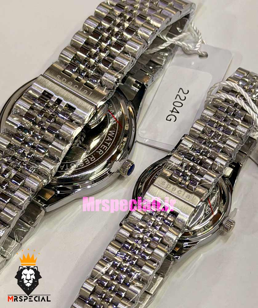 ساعت سیتیزن ست مردانه و زنانه اسپشیال استیل صفحه ابی 021672 CITIZEN SPECIAL