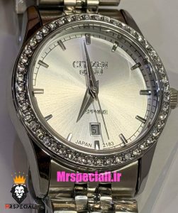 ساعت سیتیزن ست مردانه و زنانه اسپشیال استیل صفحه نقره ای 021671 CITIZEN SPECIAL