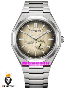ساعت مچی مردانه سیتیزن اتوماتیک صفحه بژ 021652 Citizen Zenshin