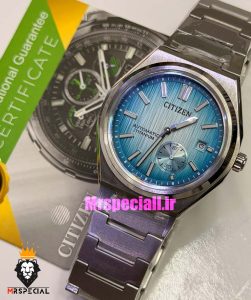 ساعت مچی مردانه سیتیزن اتوماتیک صفحه ابی 021652 Citizen Zenshin 
