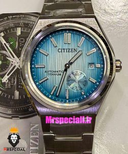 ساعت مچی مردانه سیتیزن اتوماتیک صفحه ابی 021652 Citizen Zenshin 