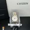 ساعت سیتیزن مردانه مدل سویوسا کوارتز دورنگ طلایی صفحه سفید 020737 CITIZEN TSUYOSA - تصویر 3